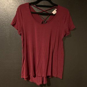 Crossing Back Short Sleeve Top